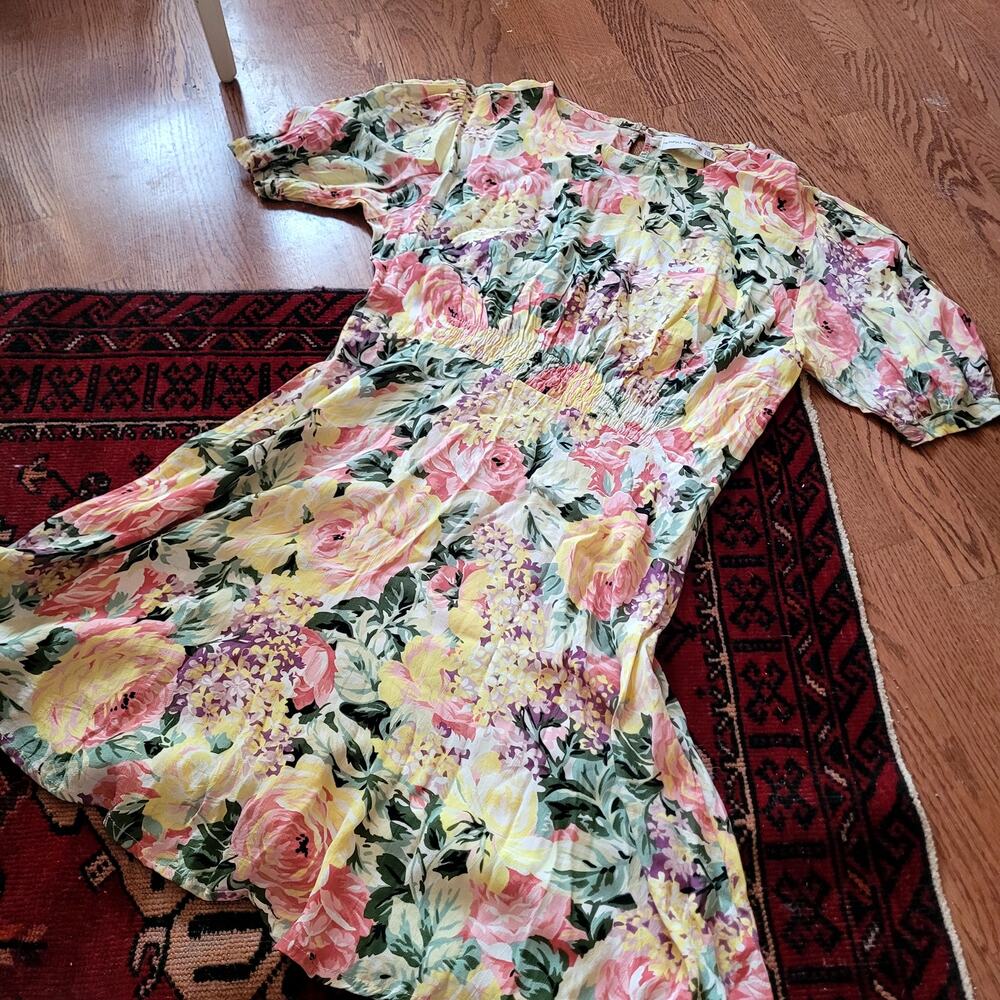 Faithfull the Brand Sidonie Mini Dress Venissa Floral Sz XL